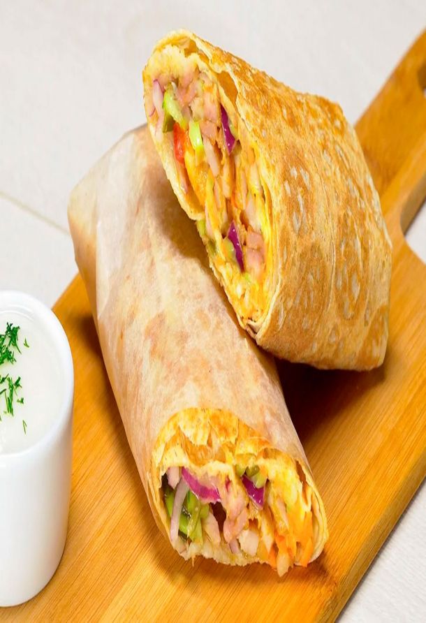 сочная и ароматная домашняя шаурма с курицей