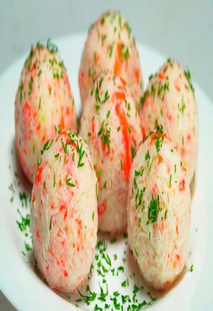 шарики с крабовыми палочками