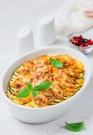 Запеканка из мяса птицы с овощами