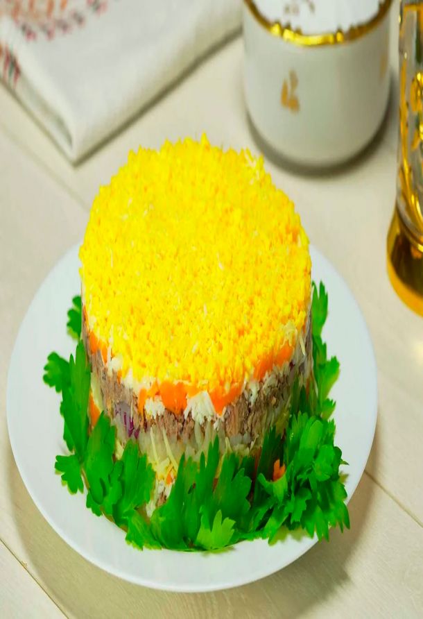 Классический салат Мимоза