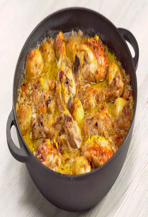 Кулинарное искусство у вас дома: курица с картофелем в яблочно-сливочном соусе