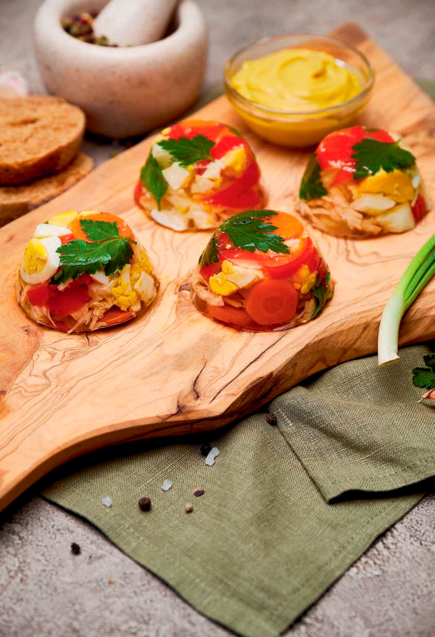 Домашняя заливная курица